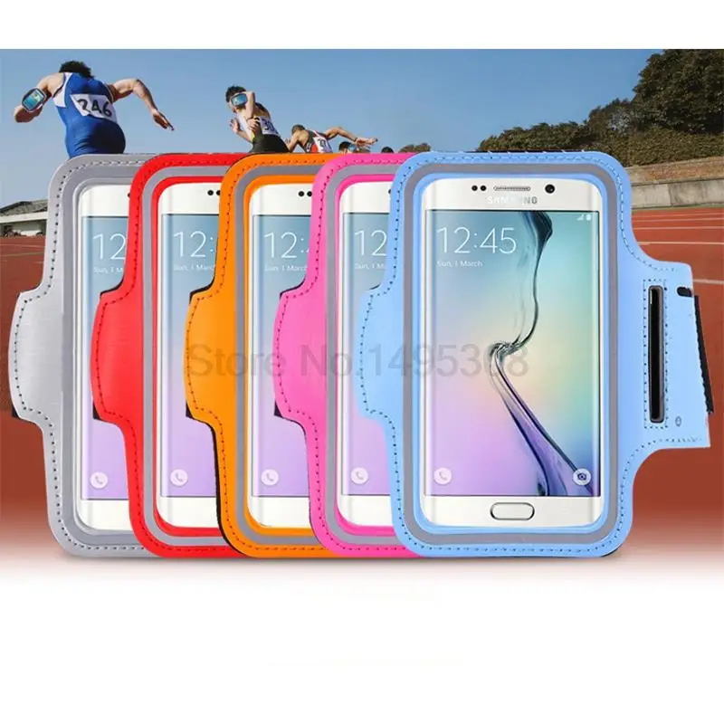 S8 حالة للماء رياضة الجري الفرقة الذراع حقيبة لسامسونج غالاكسي S6 S7 حافة S8 S8 زائد C5 C7 رياضة الجلود اكياس الهاتف بالغطاء الخلفي