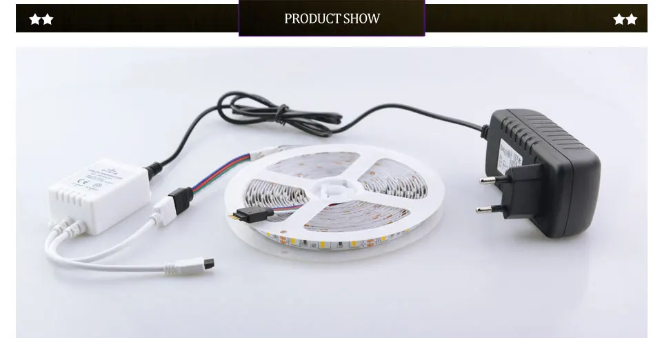 Foxanon DC 12V LED lighting Strip tape Double Color temperature adjustable 5M Flexible 3A 24 keys Remote Night Square Christmas12