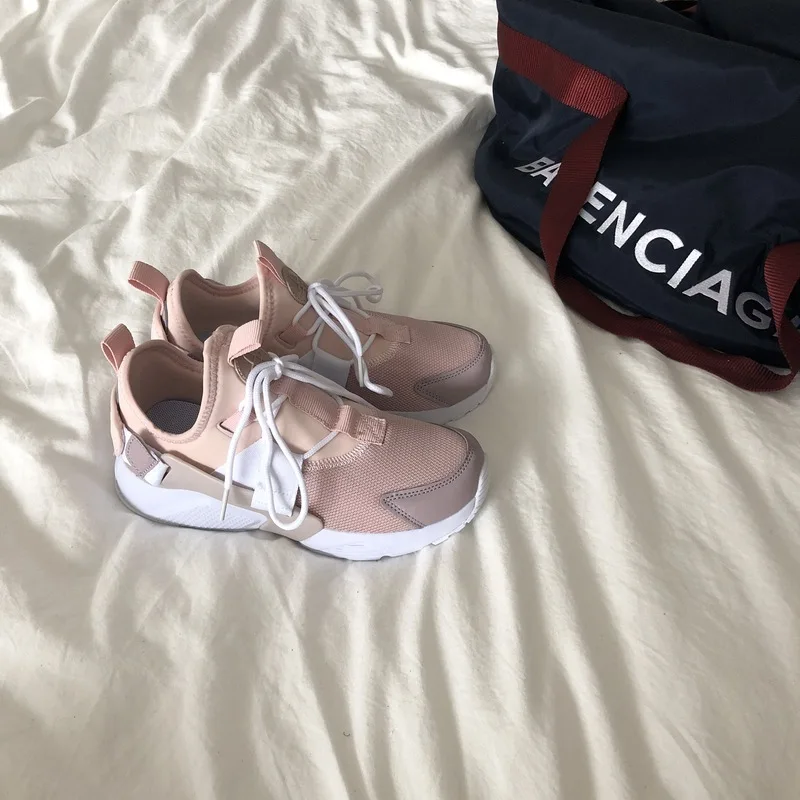 

Korean version of the new women's summer breathable soft fabric shoes sister Harajuku bf wind ins thick platform flat shoes