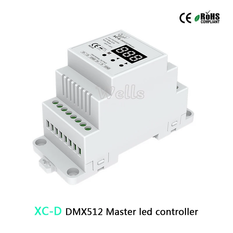 Многофункциональная DMX512 подстветка мастер-контроллер; AC85-265V вход; DMX512 выходной сигнал; мульти-пикселей RGB/RGBW/RGB+ CCT