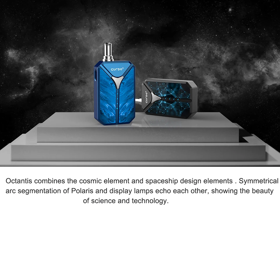 2019 new electronic cigarette original CURDO Polaris kit with Ceramic Core Warm up function vaporizador VS IJOY Captain PD270 (3)