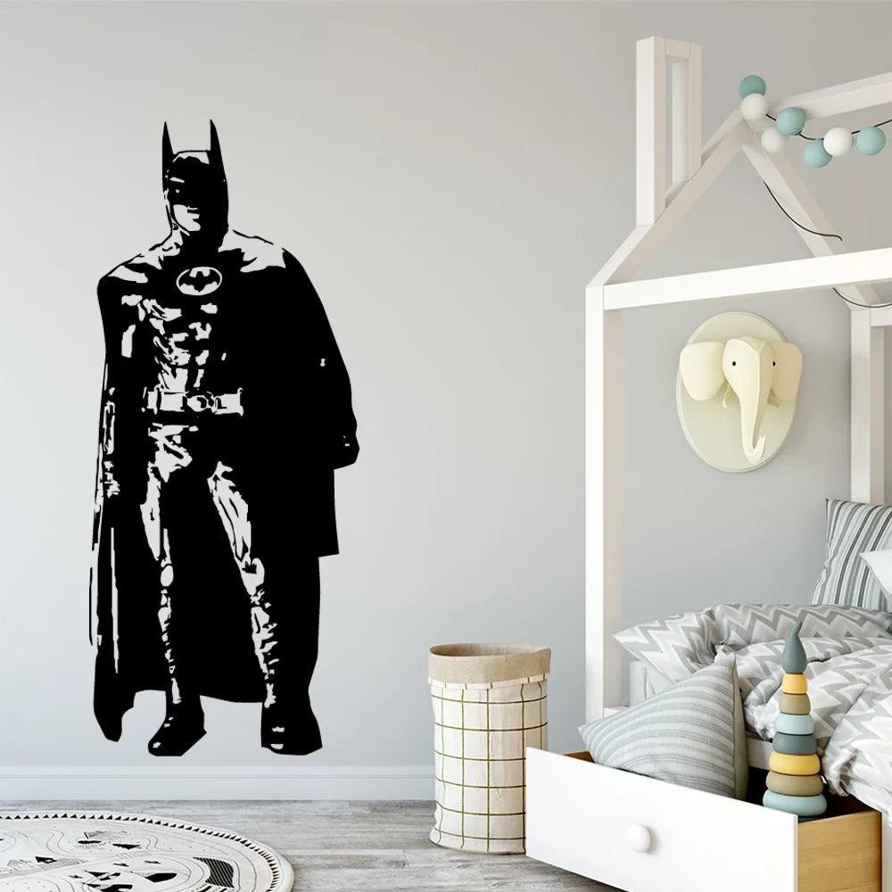 

Free Shiping Batman Vinyl Wall Stickers Wall Decor For Babys Kids Rooms Decoration Wall Decals wall-stickers Sticker Murals