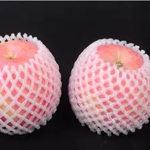 Пенопласт для фруктов Белый EPE пенная сетка рукав чистая Толстая фруктовая пена рукав сетка для упаковка для яблока Материал 12 см* 7 см 750 шт SN1494