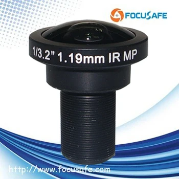 

185 degree high quality 1.19mm 5Megapixel IR Fisheye Lens with 1/3.2" format