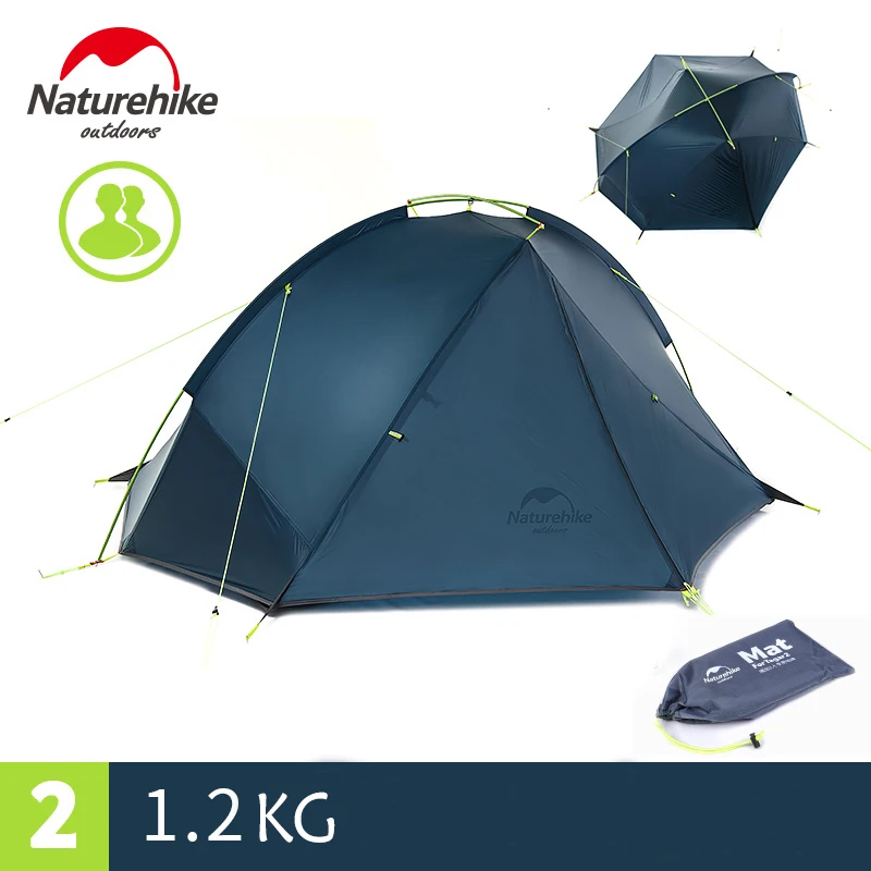 Naturehike 20D Nylon Taga Outdoor Camping Tent Ultralight One Bedroom One Man Only 1kg Two Man