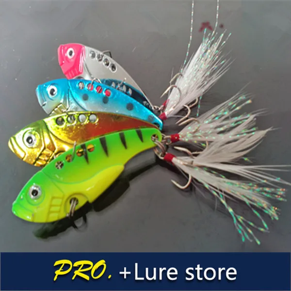 

Free shipping 8 pcs /lot 5.5cm 12g Hard baits Metal VIBE fishing lure baits fishing VIB lure rattle lures wobbler fishing