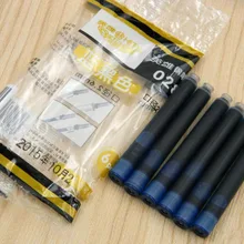 12 шт синяя и черная перьевая ручка чернильные картриджи ручка заправка