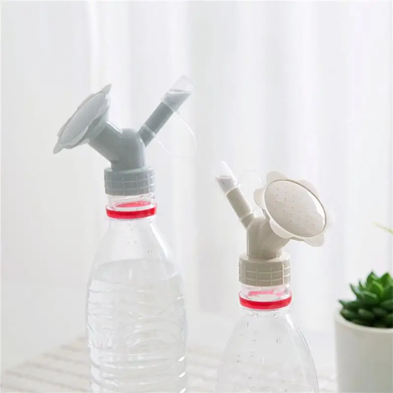 Blue Bottle Cap Sprinkler Watering Can Dual Head Bottle Watering Spout