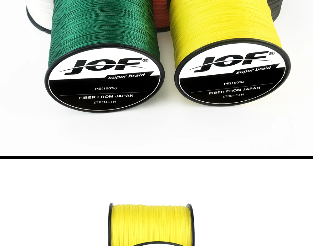 Linha de Pesca Linha de Pesca de Água Salgada do Mar Multicolor 8 Vertentes 300 m 500 m 1000 m pe Braid de Água Weave 100% Superpotência Jof 18 pesca de água salgada tecer 100% superpotência jof