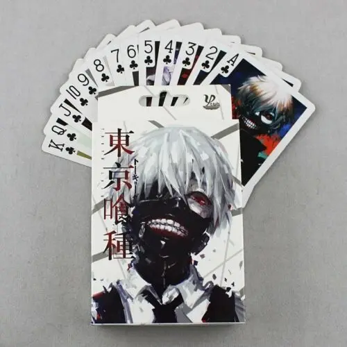 

Poker Cards/Playing Cards Colorful Printed With Kaneki Ken of Anime Tokyo Ghoul for Cosplay DIY Accessories