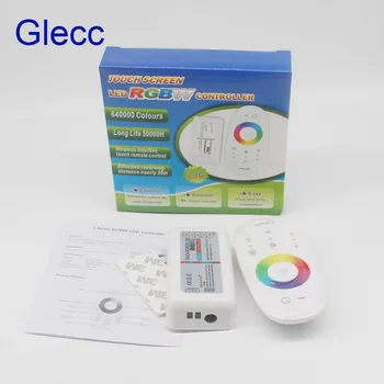 

RF 2.4G RGB RGBW Controller Led Strip RGB Controller Wireless RF Remote Controller With Remote Wall Holder for LED Strip 5050