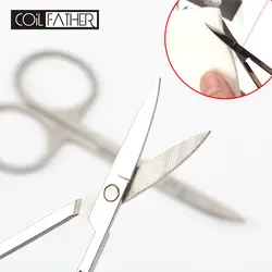 Серебро хлопок резак изогнутые ножницы голова инструмент для DIY Vape электронная сигарета провода органический хлопок ножницы