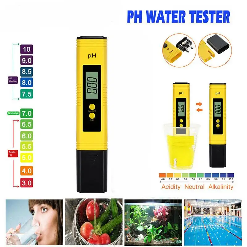 Digital Electric PH TDS EC Meter Tester Hydroponics Water Test Pen High Quality PH Aquarium Fish Tank PH Pen Water Pen Detector