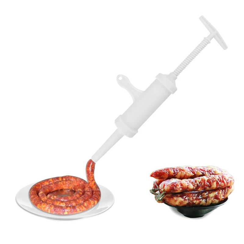 

1pc Manual Sausage Stuffer Tools Food Grade Plastic Sausage Cod Fish Intestines High Capacity Kitchen Meat Making Tools