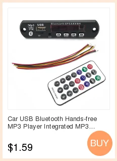 Автомобильный USB Bluetooth Hands-free MP3 плеер встроенный MP3 декодер плата модуль с пультом дистанционного управления USB FM Aux радио для автомобиля