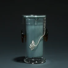 170 мл Цзиндэчжэнь Керамика термостойкие Стекло Декор серебро чайник домашний Книги по искусству Посуда для напитков крышка фильтра горшок комплект подарки на день рождения Утварь