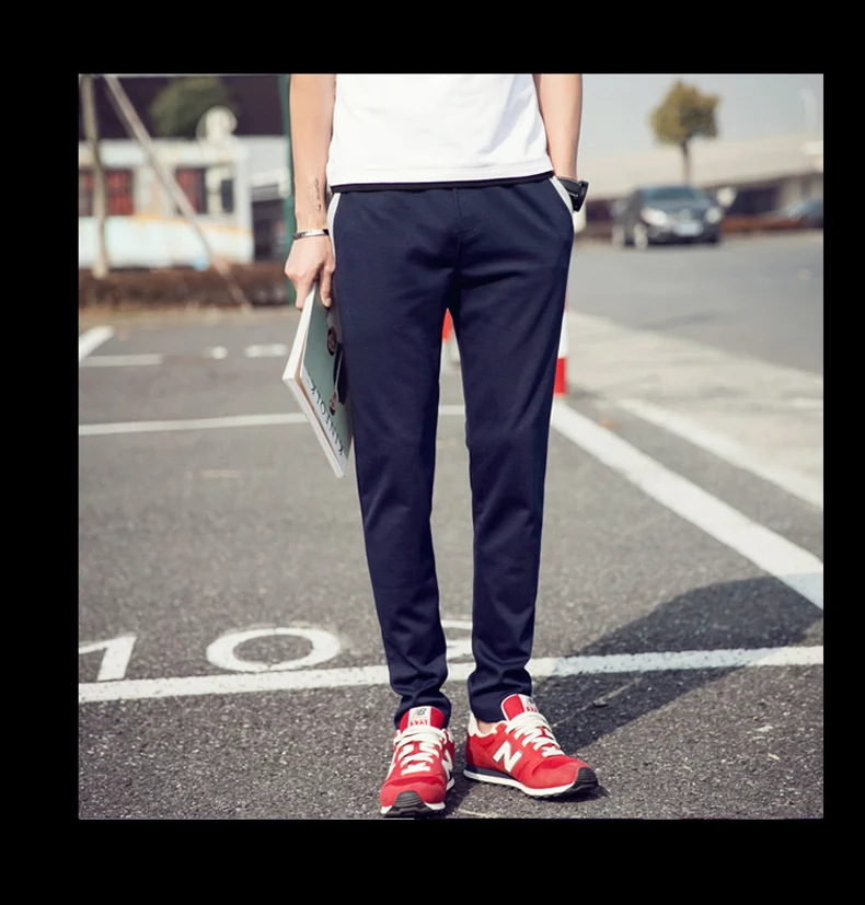 Новое поступление весна лето брюки Мужская брендовая одежда повседневные мужские брюки наивысшего качества Модные мужские тренировочные брюки Размер M-5XL