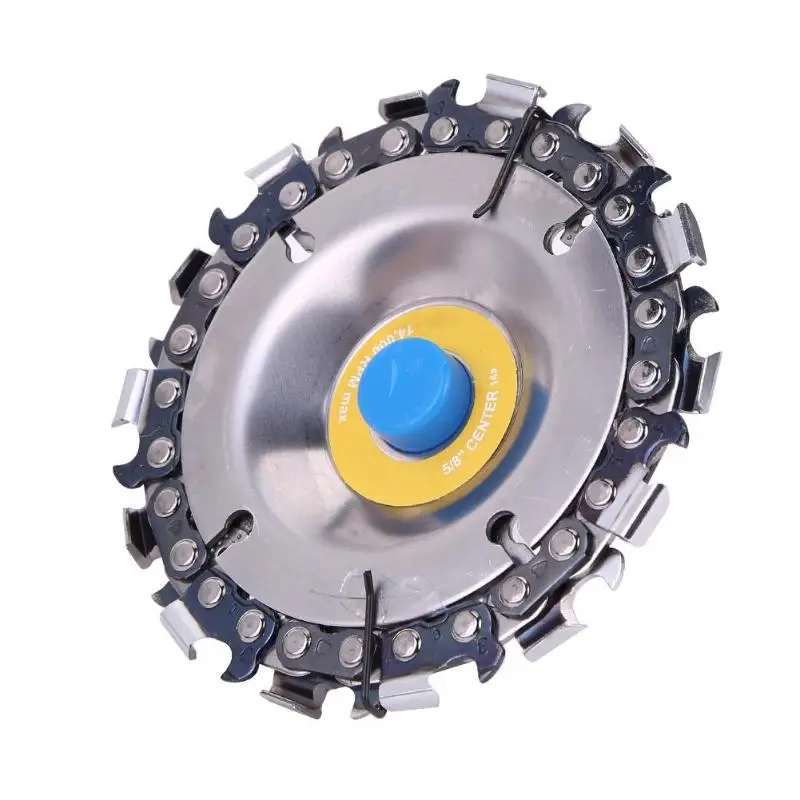 

4 Inch Chain Grinder Chain Saws Disc Woodworking Tool Plastic Ice Hard Rubber Wood Carving Disc Angle Grinding Tool