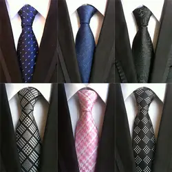 CityRaider Stropdas Heren Новый плед синий галстук тонкие шелковые галстуки для Для мужчин шеи галстук Для мужчин s свадебные галстуки Gravatas Para ho Для