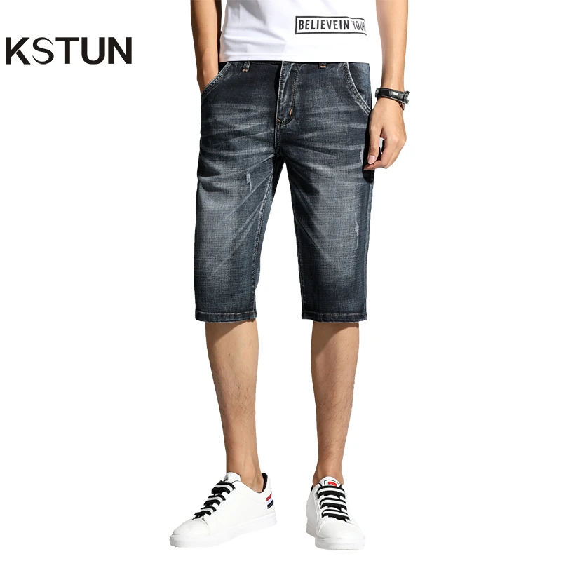 Шорты KSTUN мужские джинсовые модные дизайнерские штаны из денима приталенные