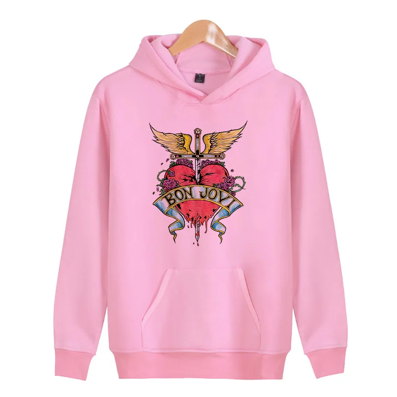 

Bon Jovi Logo Sketch 2018 hoodie men fashion sweatshirts brand orignal design casual pullover for me autumn X5206