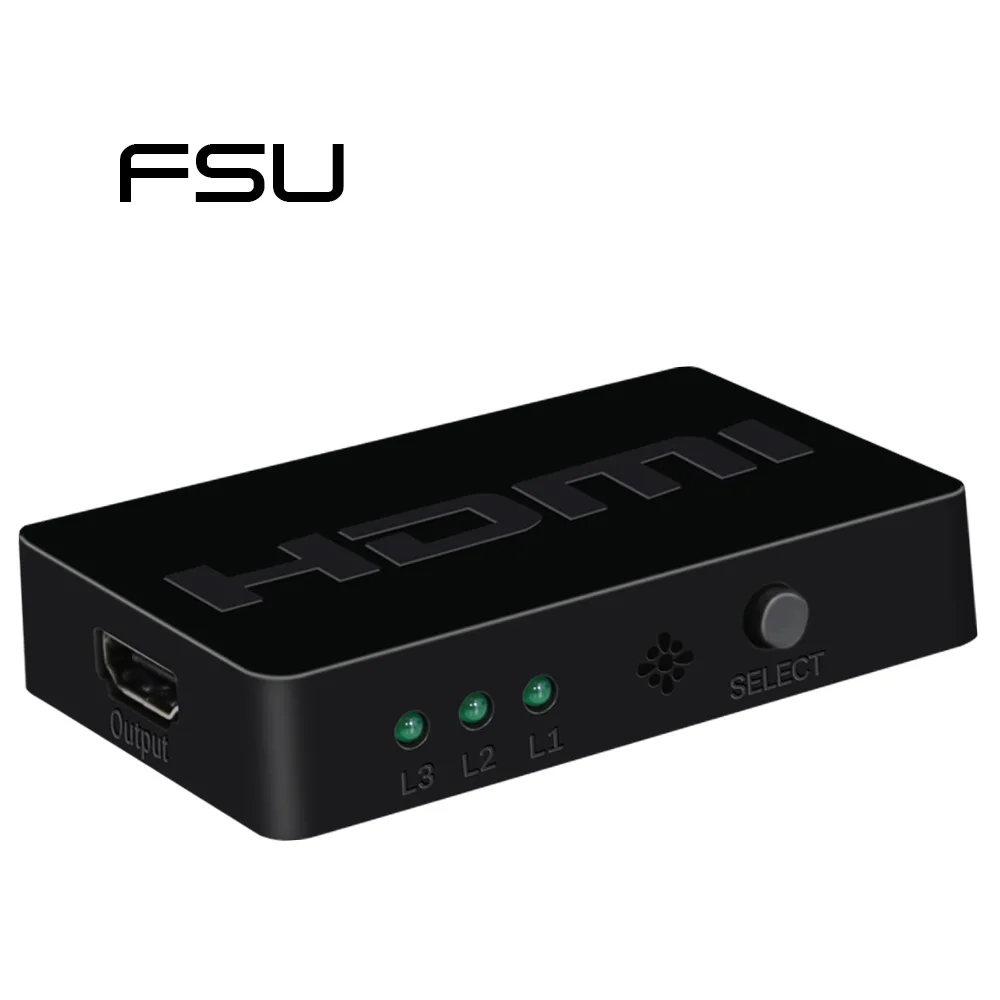 

3x1 HDMI Splitter 3 Port Hub Box Auto Switch 3 In 1 Out HDMI Switcher 3D 1080p HD 1.4 for HDTV XBOX360 PS3 Projector