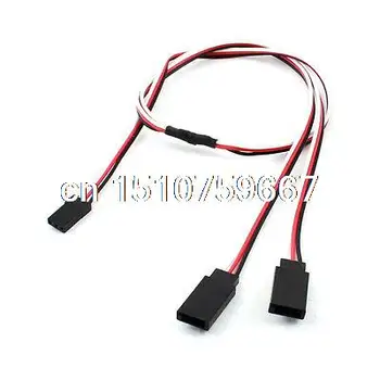 

50cm Length RC Helicopter Part 3 Pin M/F Y Splitter Servo Extension Cable