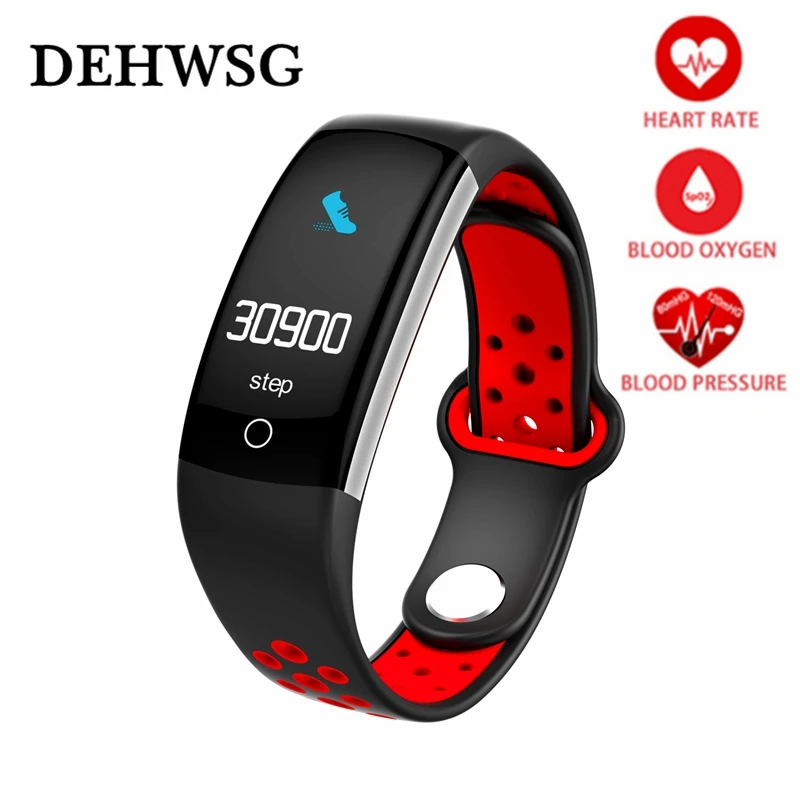 

DEHWSG sports smart bracelet men women fitness tracker heart rate blood pressure monitor reminder Pedometer remote control photo