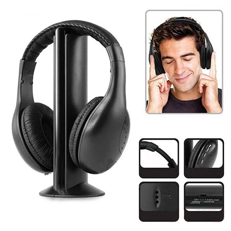

DOITOP Wireless Headphones For Xiaomi Iphone Samsung DVD TV MP3 Sport Running Earphone FM signal transmitter Headset headphone