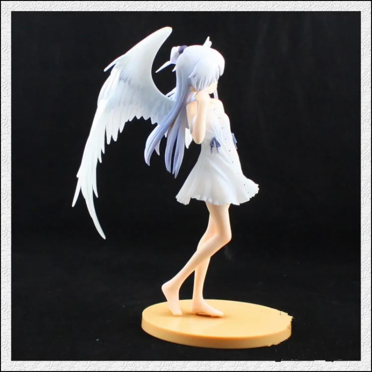 Pаспродажа 1 8 Масштаб Аниме Angel Beats фигурка Tenshi Tachibana Kanade Angle s Wings белое платье Ver Can Be Off ПВХ сексуальная кукла 20 см