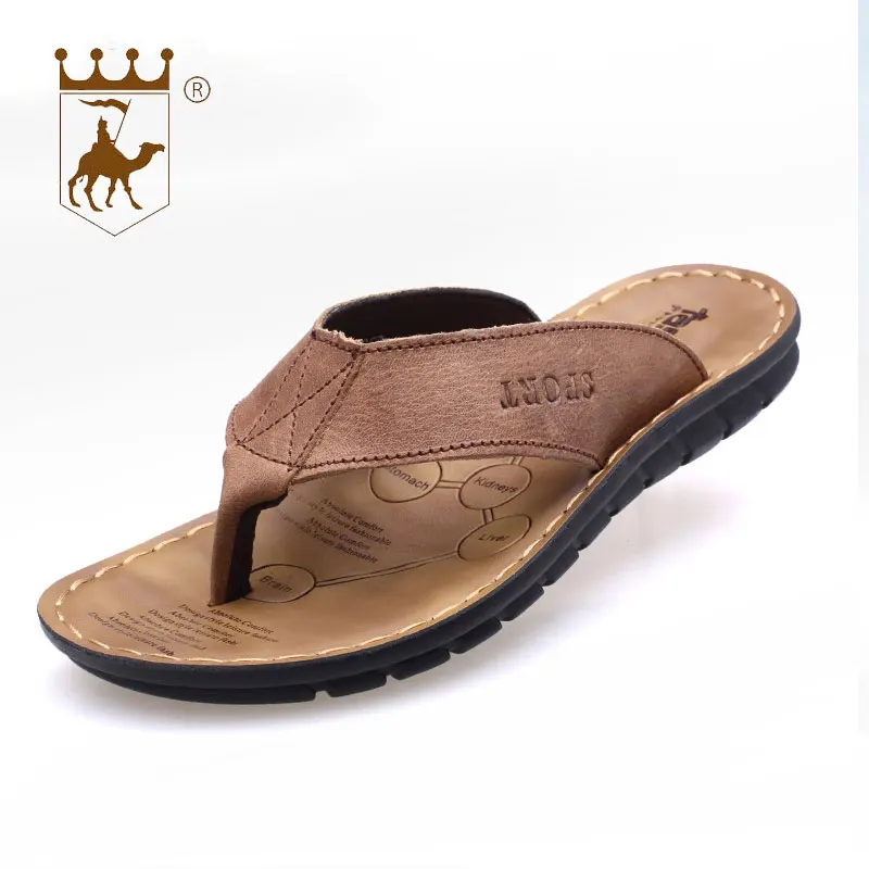 

BACKCAMEL Summer New Arrival Mens Slippper Shoes Flip Flops Clip Toe Hollow Anti-slip Two Wear Men's Casual Beach Shoes Hot Sale