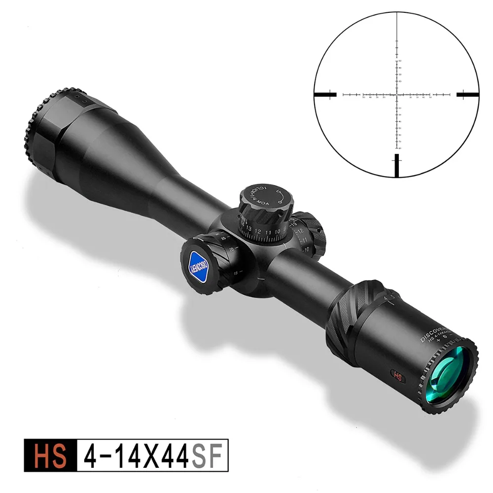 

Long Distance Discovery HS 4-14X44SF FFP First Focal Plane Reticle Riflescope Side Parallax Outdooor Tactical Hunting Airsoft