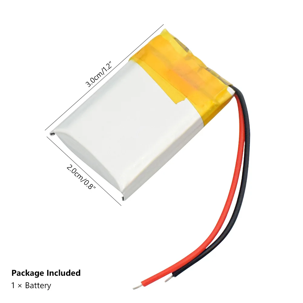 602030 3,7 V перезаряжаемый 300mAh литий-ионный аккумулятор Замена литий-полимерных батарей для gps MP3 MP4 диктофона