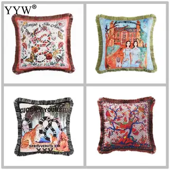 

Scandinavian Throw Pillow Covers Without Pillow Geometric Pillowcase Throw Cushion Cover Back Pillows Case Home Bed Head Decor