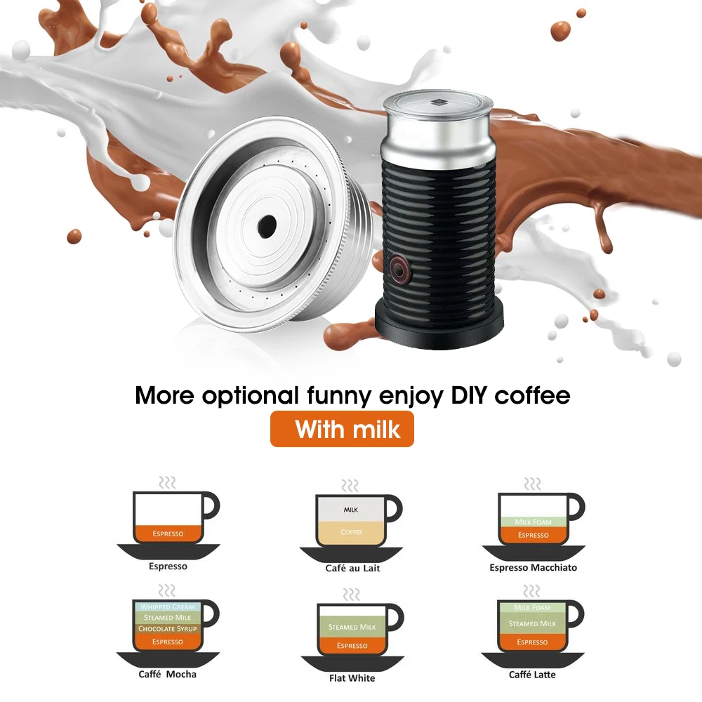 Многоразовая кофейная капсула для Nespresso Vertuo Vertuoline GCA1 и Delonghi ENV135 фильтры из