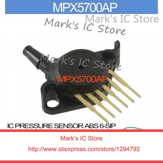 MPX5700AP IC PRESSURE SENSOR ABS 6 SIP MPX5700A 5700 MPX570 5700A MPX57 ...