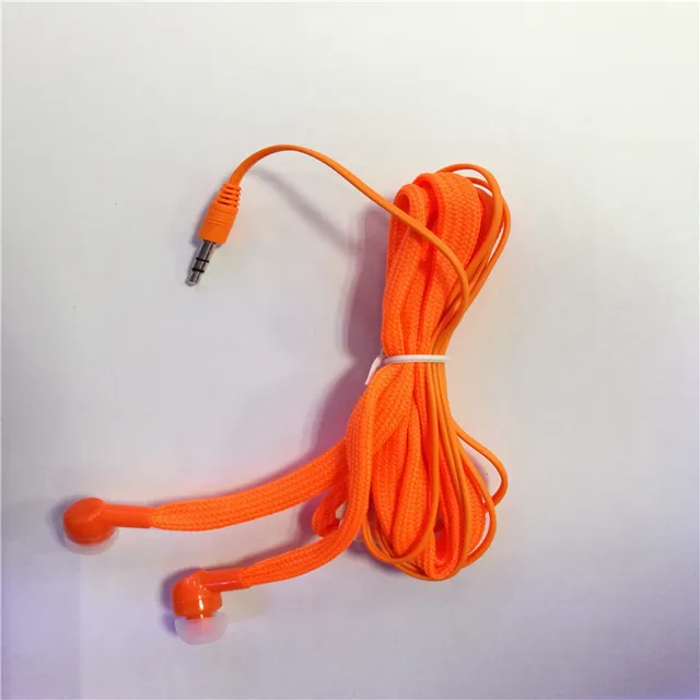 Shoelace Earphones Super Bass Headphones Stereo Music Headset Sports