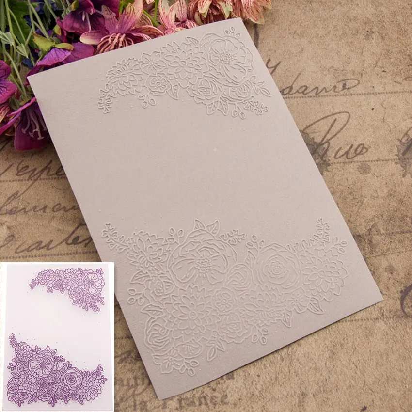  Branches Flower Embossing Folder For Scrapbooking Paper Card Photo Album DIY Festival Greeting Card - 32951679647