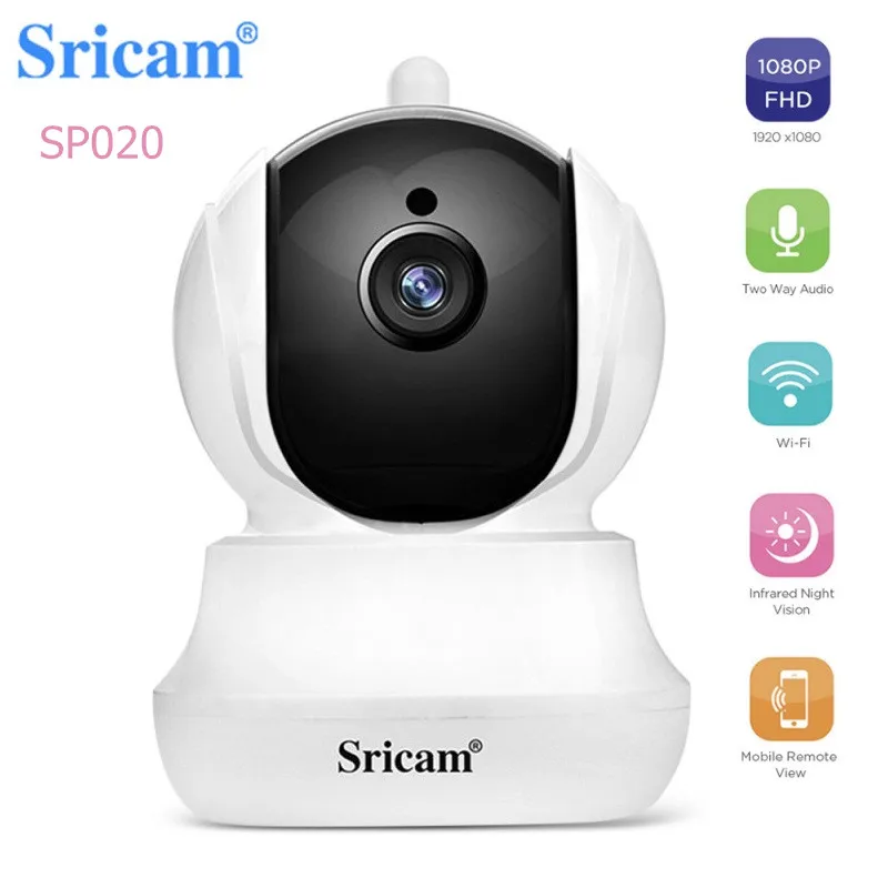 

Sricam SP020 Smart 1080P IP Surveillance Camera WiFi APP Control Two Way Audio IR Night Version Motion Detection Baby Monitor