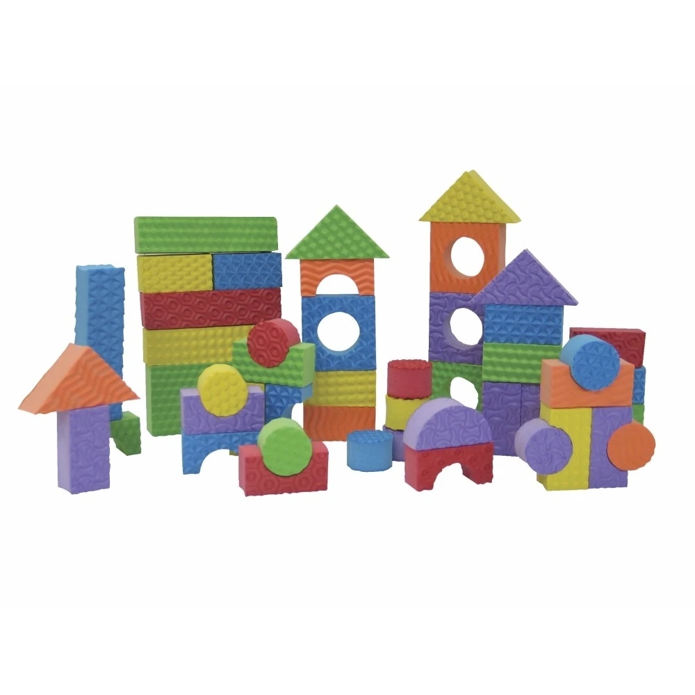Edushape 1326069 Textured Blocks Set of 80