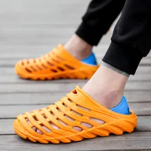JAYCOSIN мягкие сандалии большого размера удобные мужские водонепроницаемые пляжные сандалии эластичная обувь на каблуке для отдыха на открытом воздухе APR3