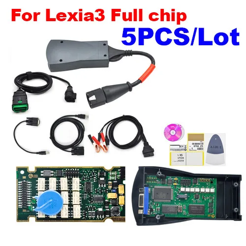 Для Lexia3 полный чип Diagbox V7.83 для Lexia 3 V48 PP2000 V25 921815C для Citroen для peugeot OBDII сканер OBD2 диагностический инструмент - Цвет: for lexia3 full 5pcs