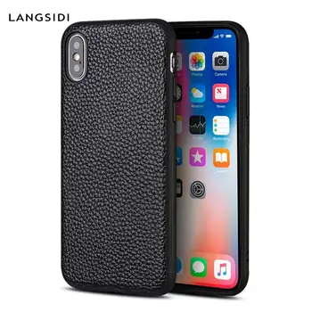 

Genuine Leather Phone Case for Apple iPhone X 11 11 Pro Max XS XSmax XR Se 6s 5 5s 6 7 8 plus luxury 360 full Protection Cover