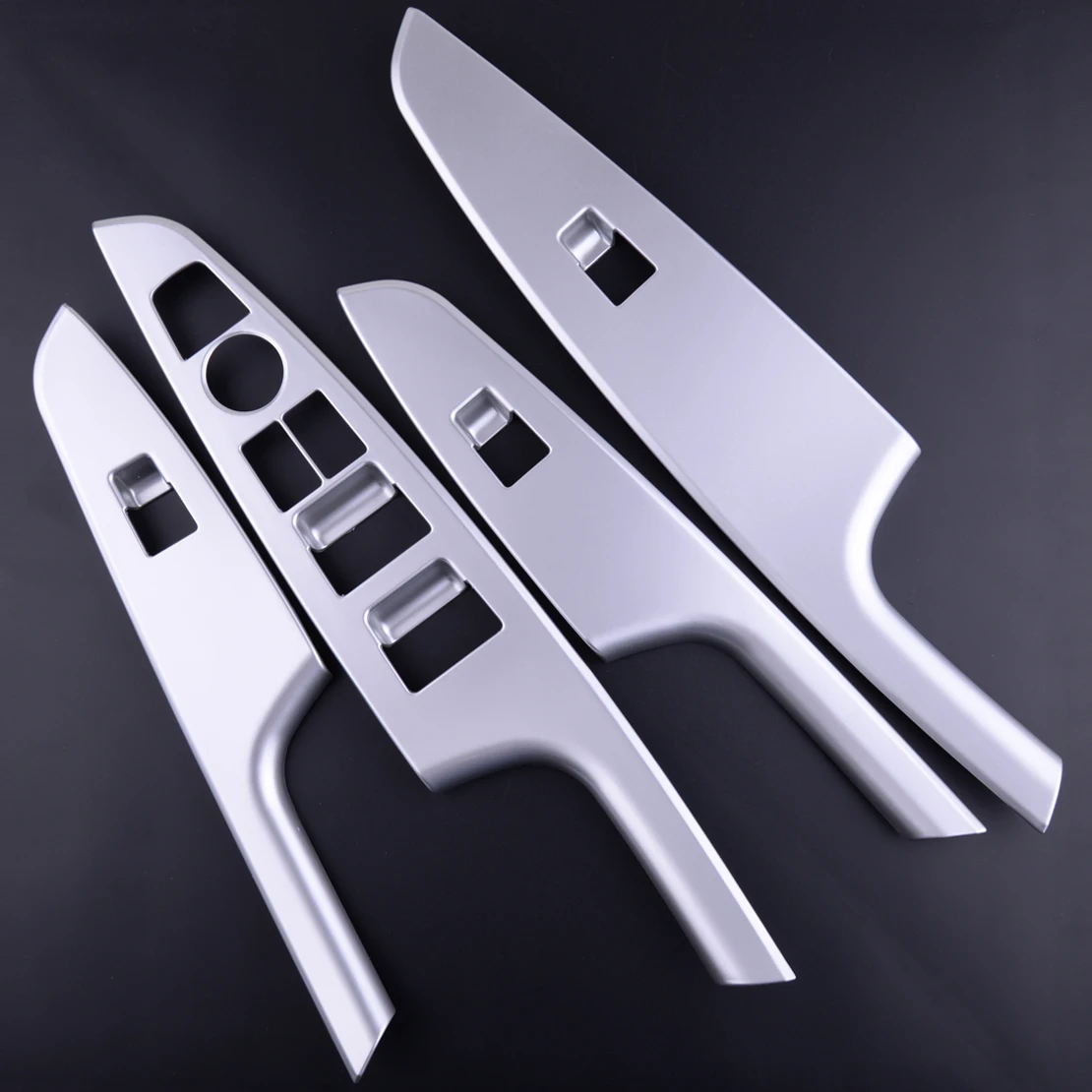CITALL 4PCS font b Interior b font ABS Chrome Door Window Switch Panel Cover Trim Molding