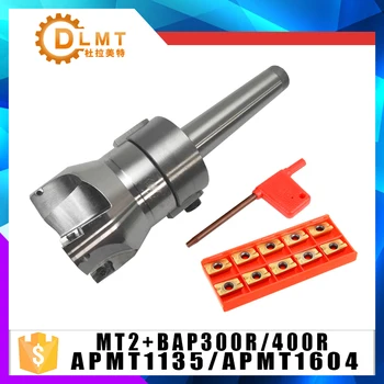 

MT2 FMB22/MT3 FMB22/MT4 FMB22 Shank BAP400R/300R 50 22 50mm Face Milling CNC Cutter + 10pcs APMT1604/APMT1135/APKT1604/APKT1135