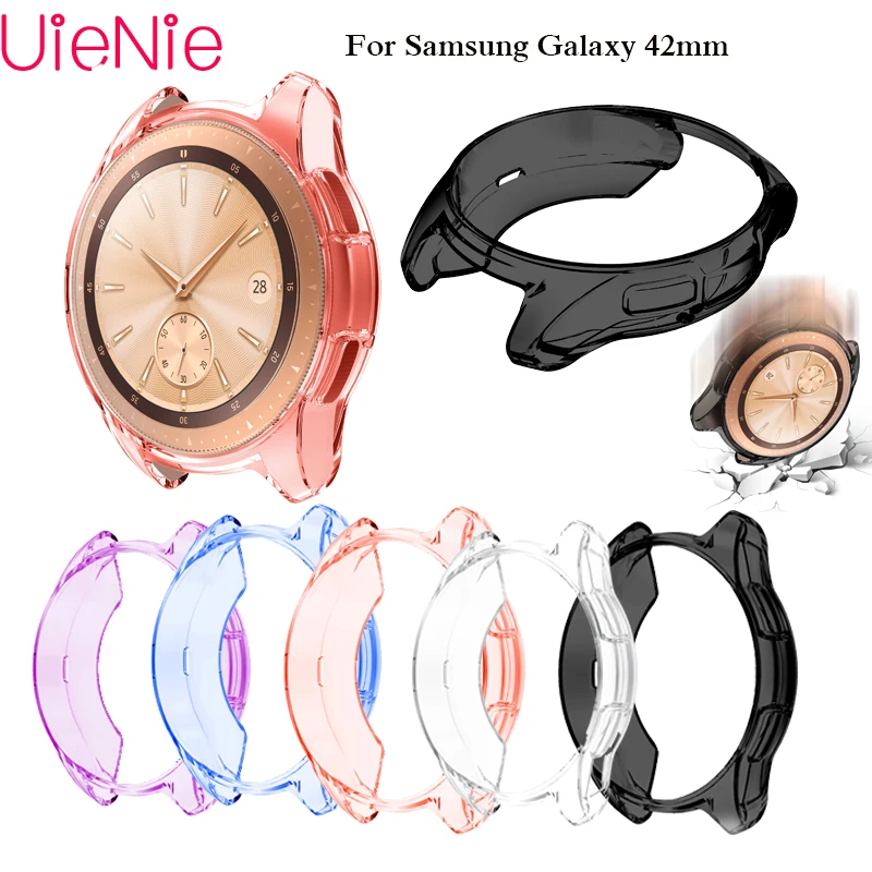 Чехол для samsung gear S2 frontier, чехол для samsung Galaxy watch 42 мм, ремешок, мягкий ТПУ, покрытие, круглый защитный чехол s shell