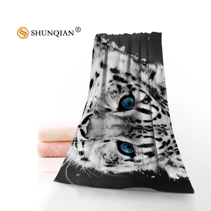 Новые Пользовательские тигровые крутые Животные полотенце с принтом хлопок лицо/банные полотенца из микрофибры Ткань для детей Мужчины Женщины полотенце для душа s A8.8