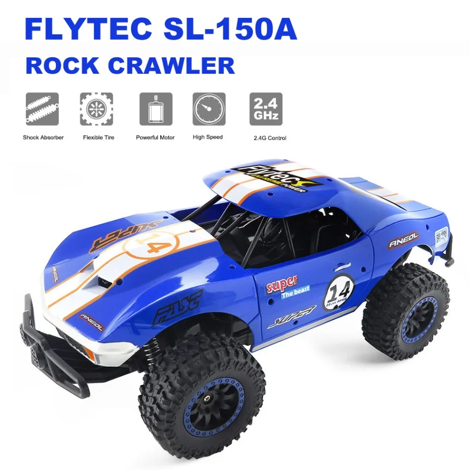 

Flytec SL-150A 1/14 2.4G 2WD RC Off-road Car Muscle Semi-High Speed Off Road RC Car Vehicle Rock Crawler Buggy Car Toys