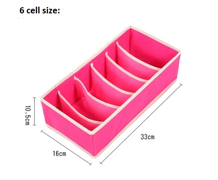 Складной не трикотажный склад набор коробок бюстгальтер носки разделитель контейнер для нижнего белья Органайзер