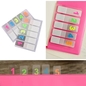 

New Cute Kawaii Colored 1-5 Number Memo Pad Lovely Sticky Paper sticky notes Note School Office Supplies Korean Stationery DIY